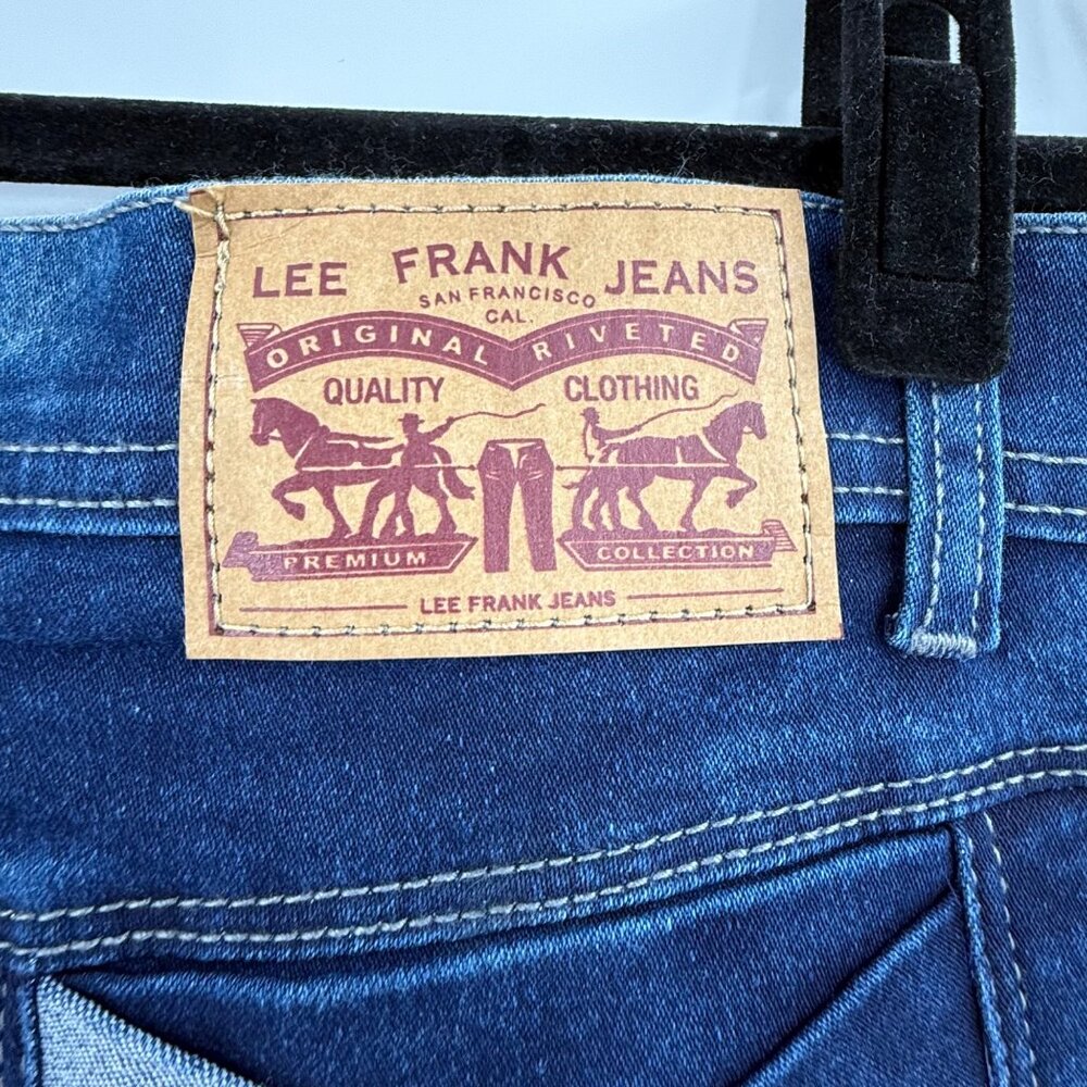 Lee Frank Slim Fit Blue Denim Jeans Size 34, New With Tags - Picture 3 of 12